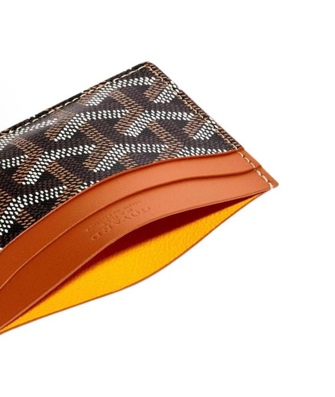 GOYARD Коричневый кожаный кардхолдер, фото 2