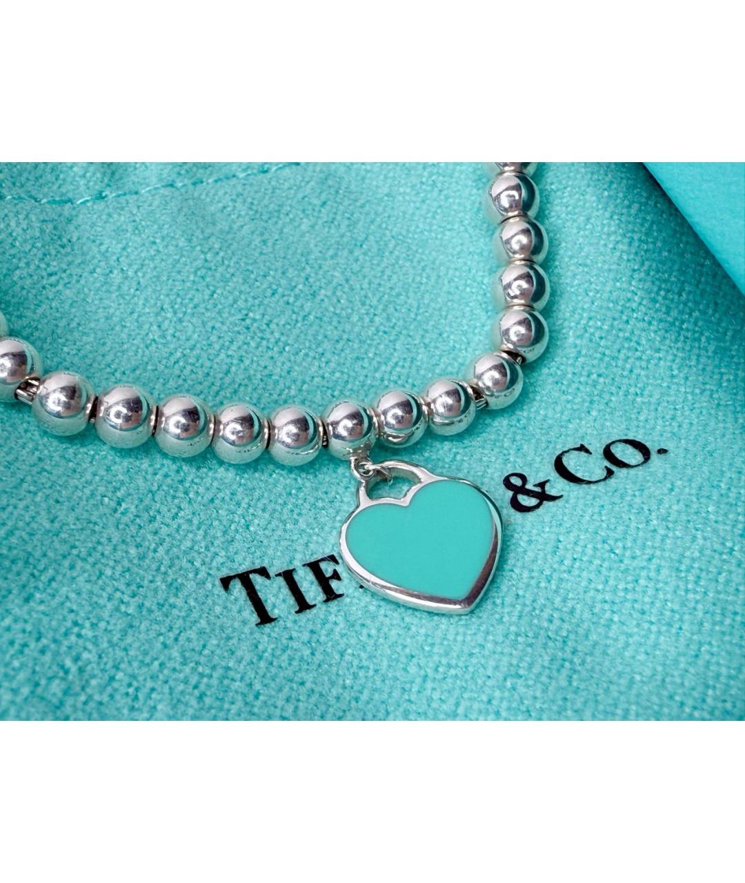 TIFFANY&CO Бирюзовый серебряный браслет, фото 3