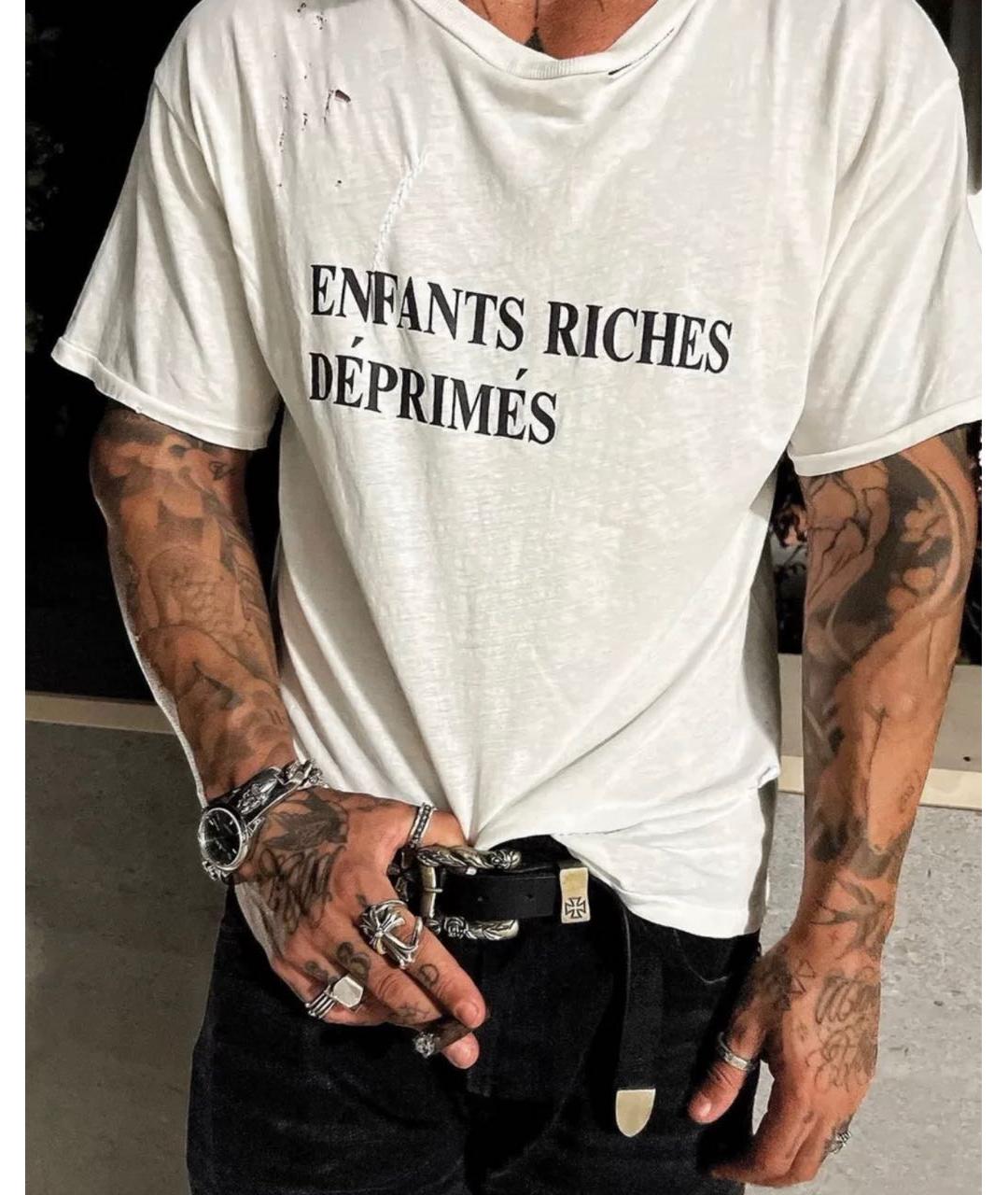 Enfants Riches Déprimés Белая хлопковая футболка, фото 6