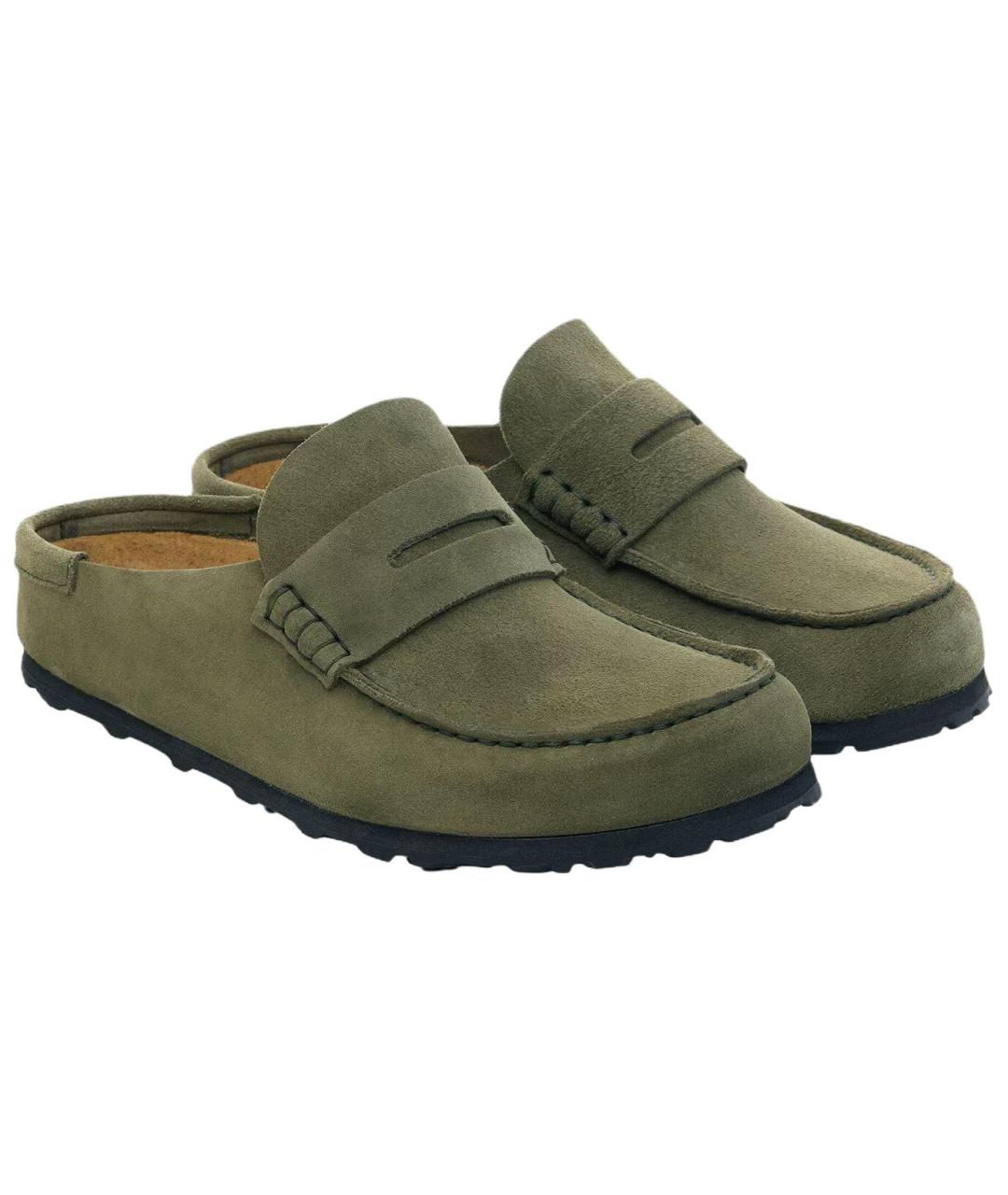 BIRKENSTOCK Зеленые мюли, фото 3