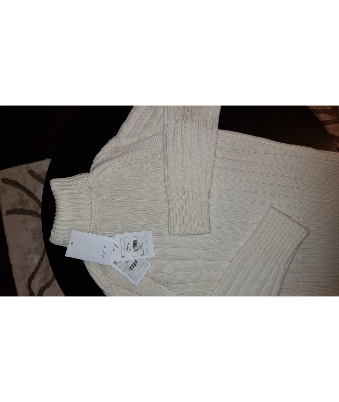CRUCIANI Белый шерстяной джемпер / свитер, фото 5