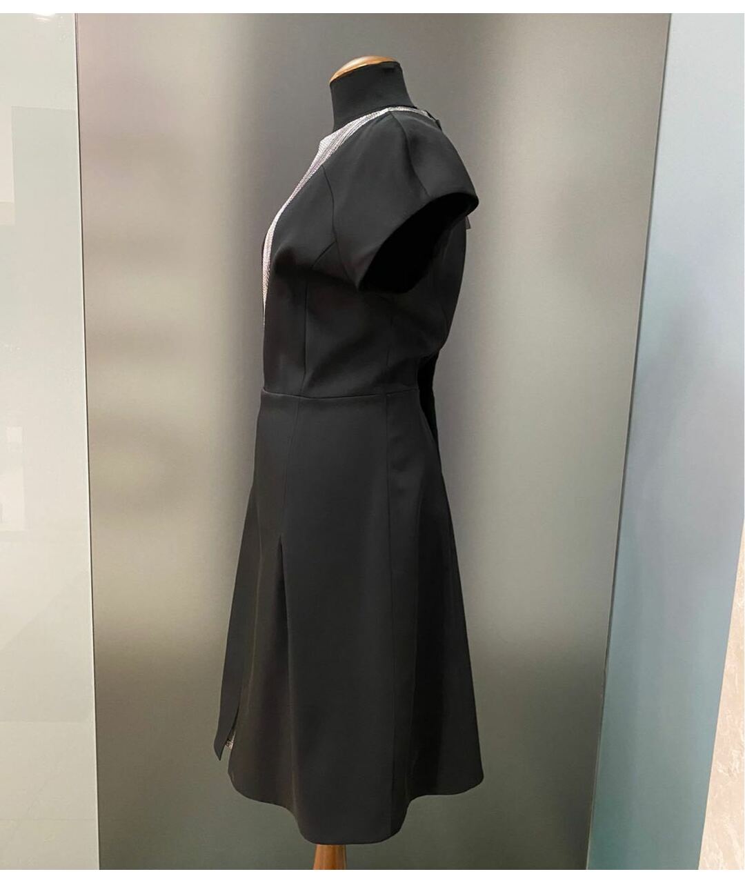 KARL LAGERFELD Черное вискозное платье, фото 3