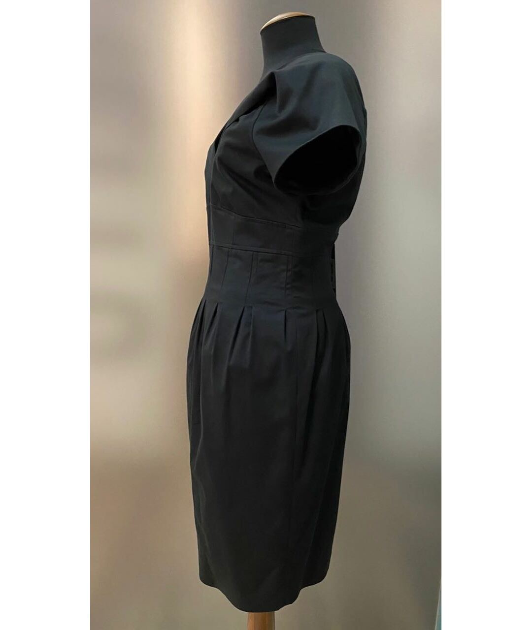 KARL LAGERFELD Черное хлопковое платье, фото 3