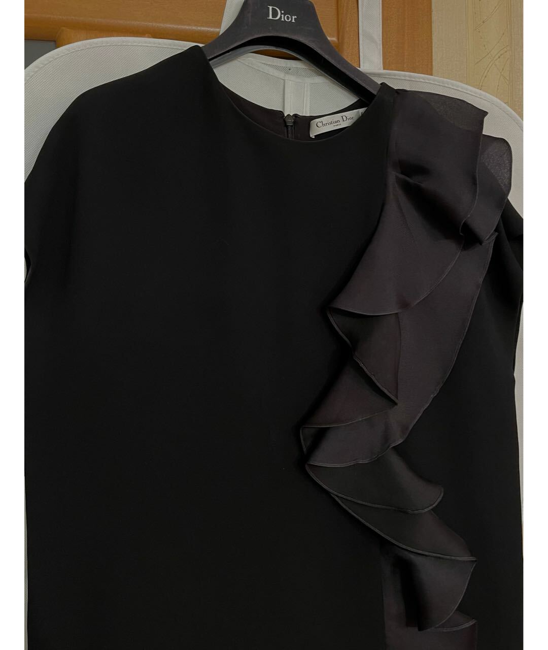 CHRISTIAN DIOR PRE-OWNED Черное шелковое коктейльное платье, фото 4