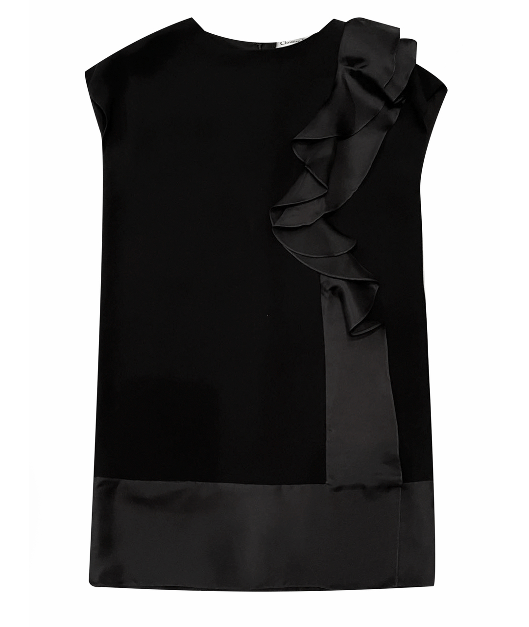 CHRISTIAN DIOR PRE-OWNED Черное шелковое коктейльное платье, фото 1