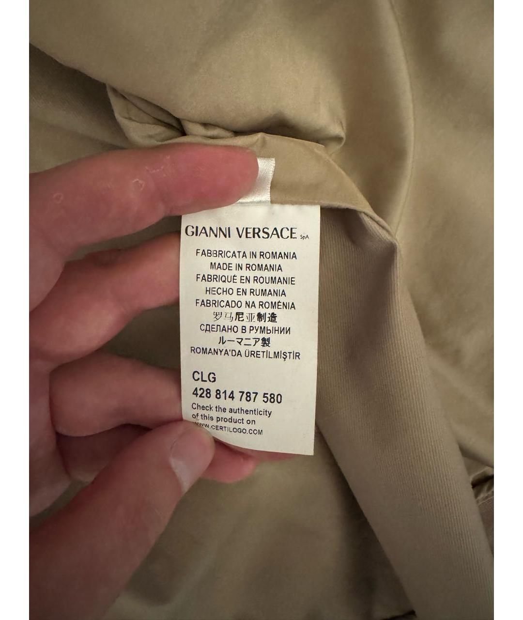 VERSACE COLLECTION Бежевая куртка, фото 5