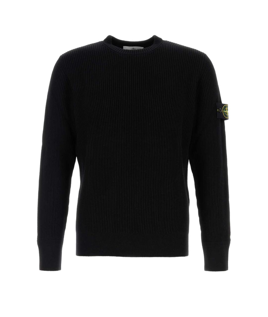 STONE ISLAND Черный шерстяной джемпер / свитер, фото 1