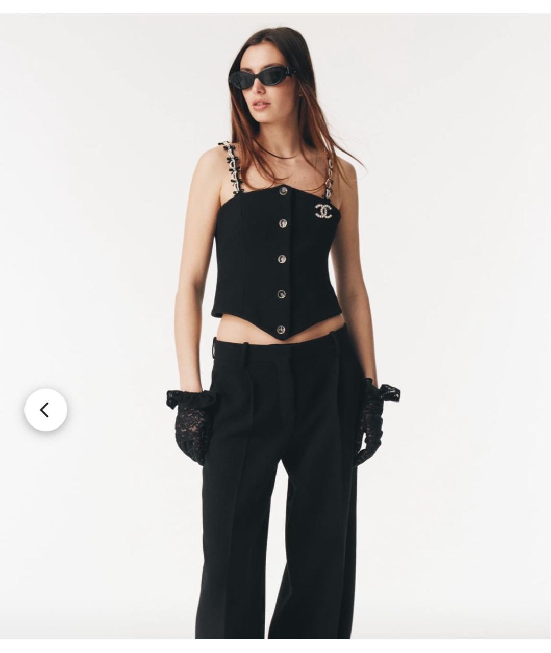 CHANEL Черные перчатки, фото 5