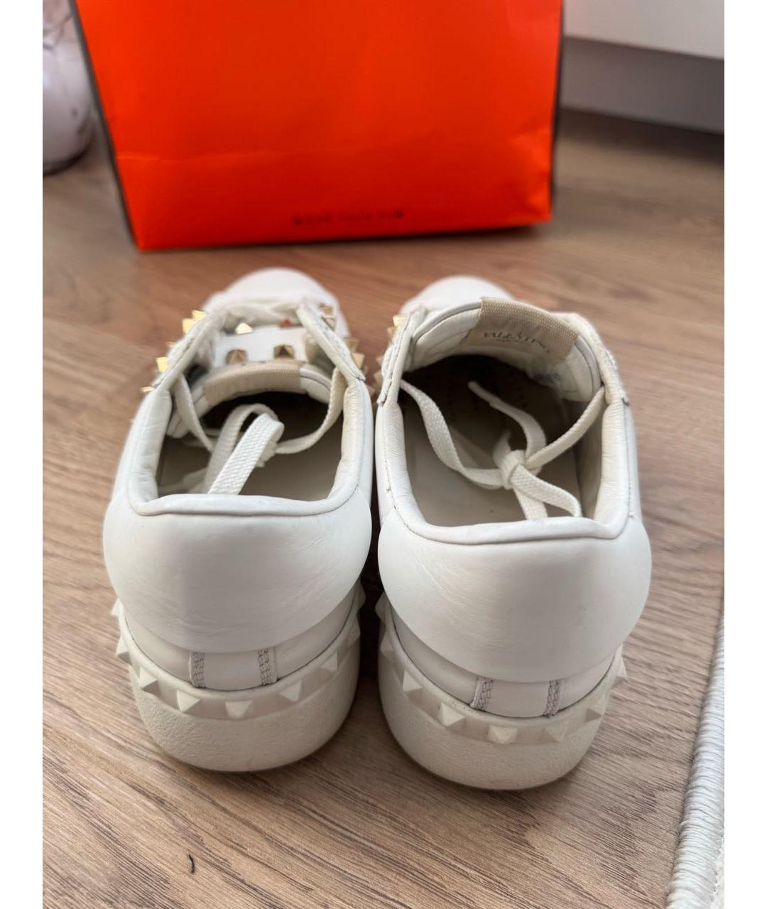 VALENTINO Белые кожаные кеды, фото 4