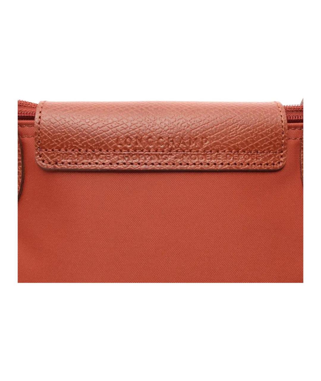 LONGCHAMP Красная тканевая сумка с короткими ручками, фото 4