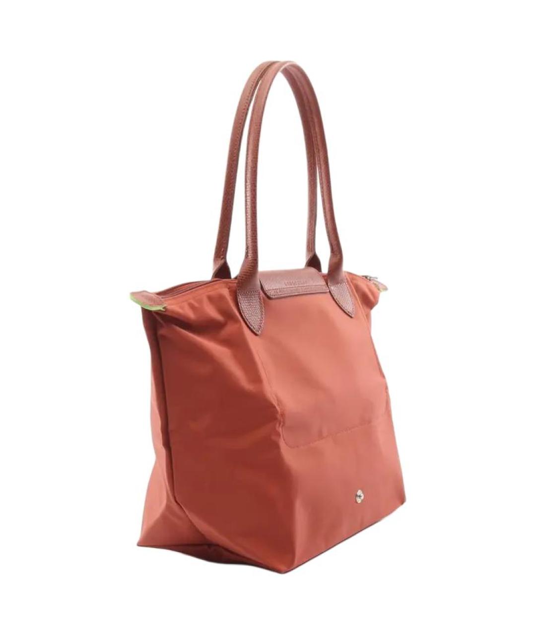 LONGCHAMP Красная тканевая сумка с короткими ручками, фото 2