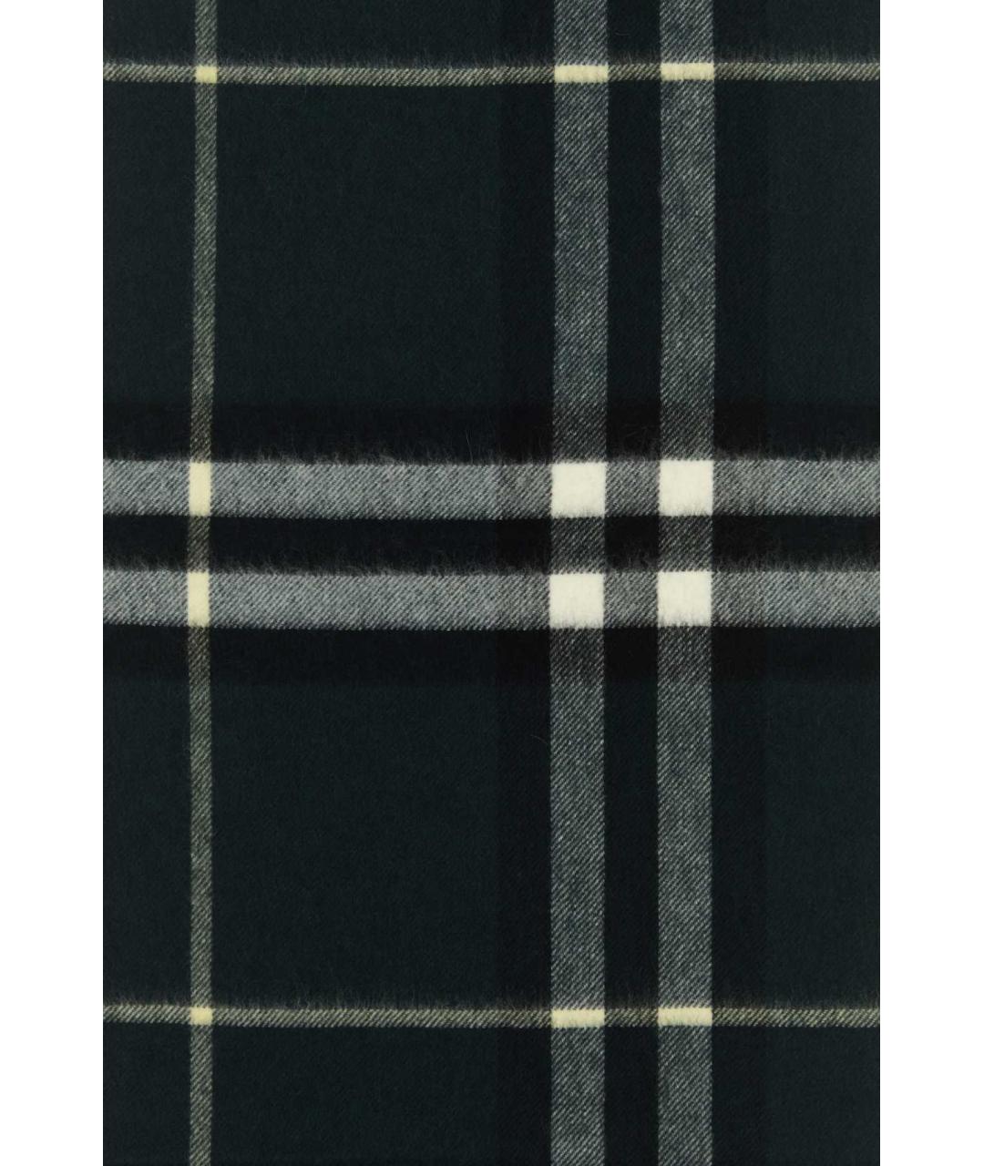 BURBERRY Зеленый кашемировый шарф, фото 3