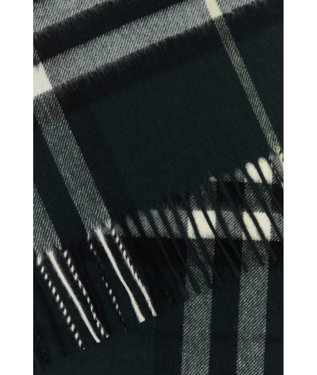 BURBERRY Зеленый кашемировый шарф, фото 2