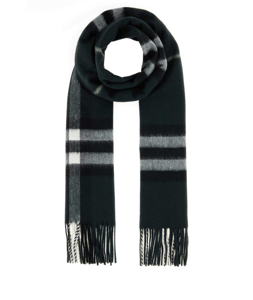 BURBERRY Зеленый кашемировый шарф, фото 1