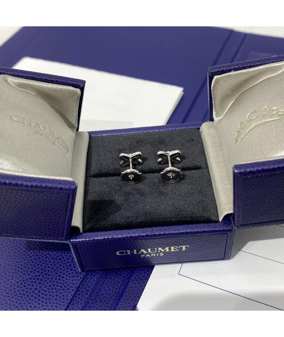 CHAUMET Серебряные серьги из белого золота, фото 5