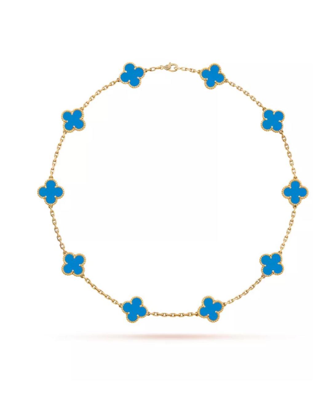 VAN CLEEF & ARPELS Синее колье из желтого золота, фото 1