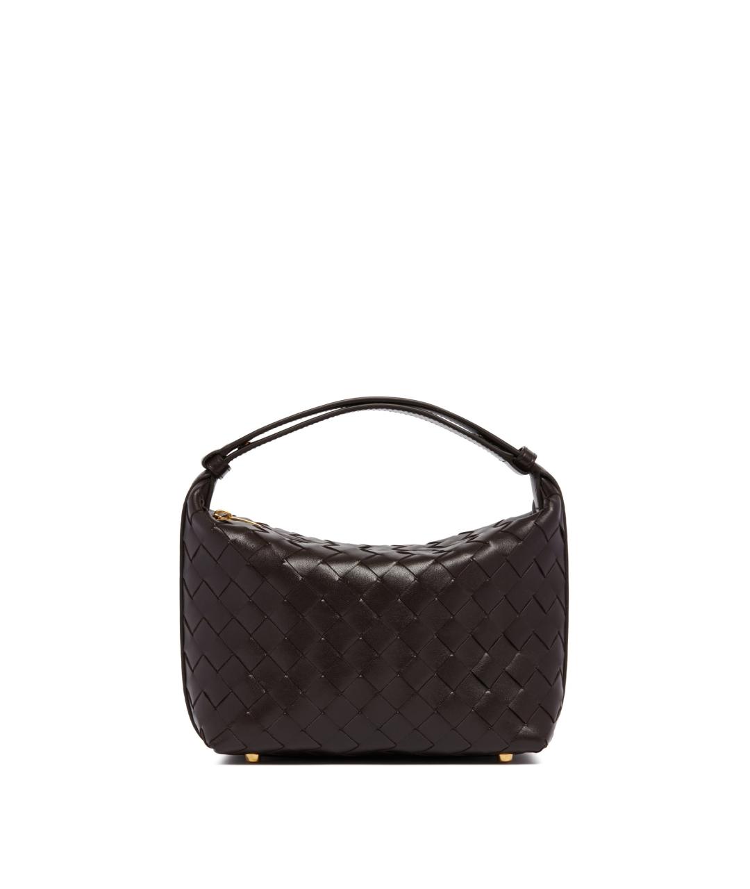 BOTTEGA VENETA Коричневая кожаная сумка через плечо, фото 1