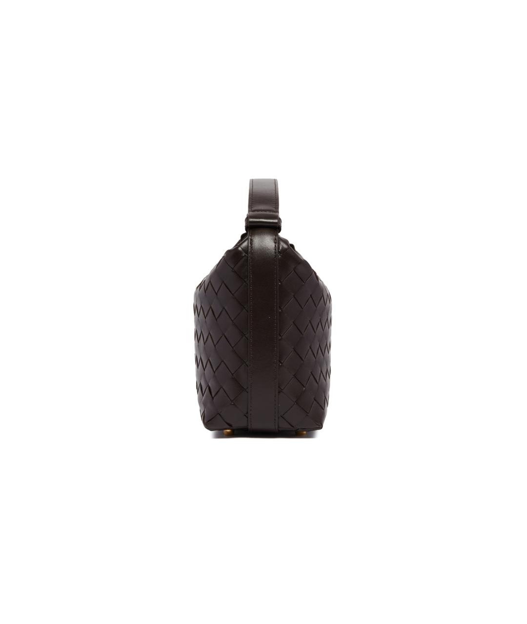 BOTTEGA VENETA Коричневая кожаная сумка через плечо, фото 2