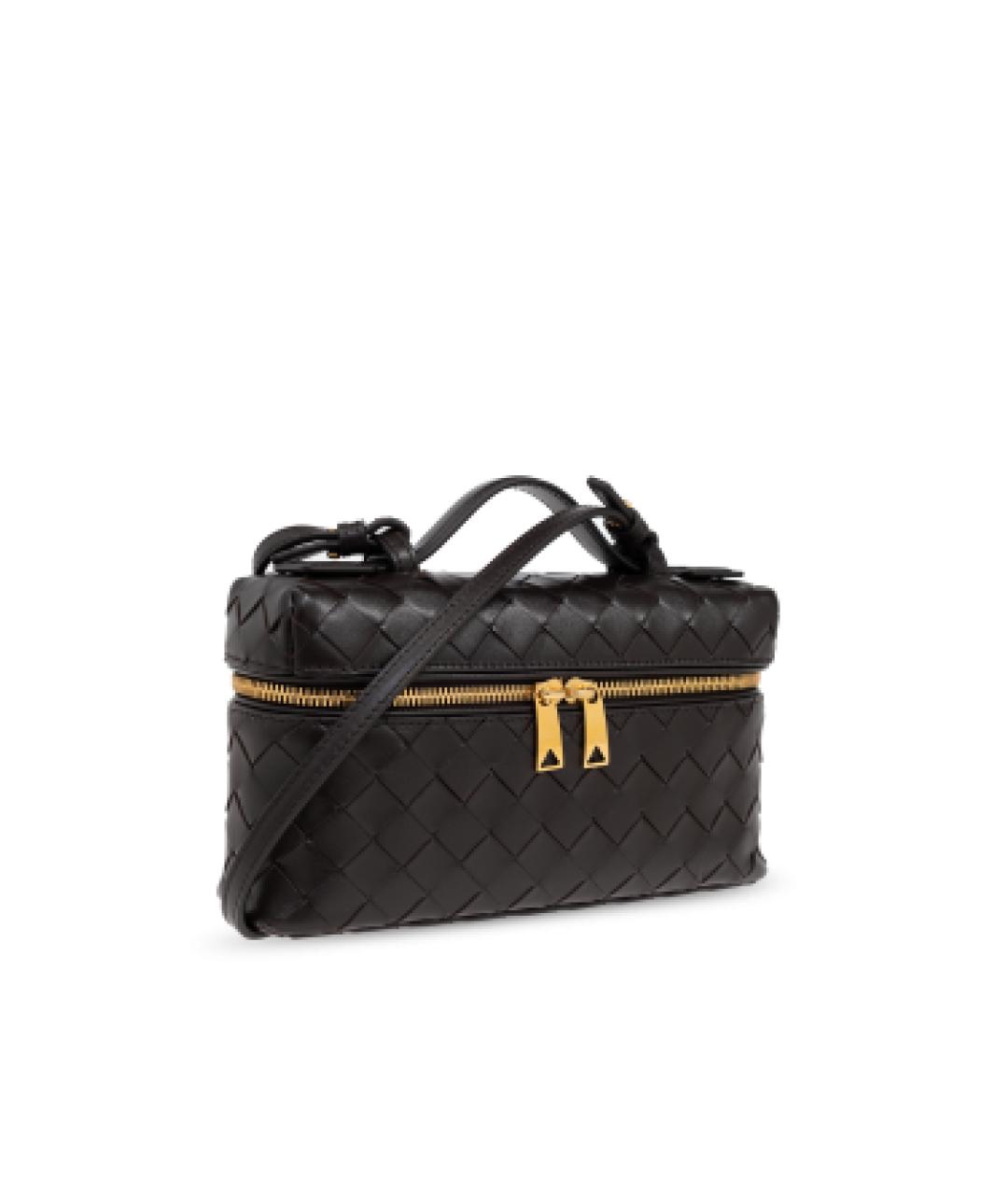 BOTTEGA VENETA Коричневая кожаная сумка с короткими ручками, фото 2