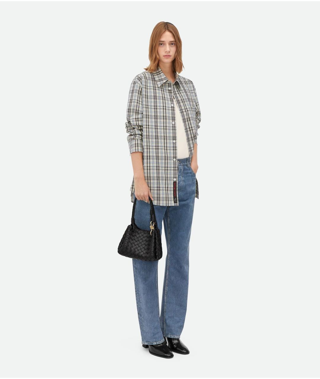 BOTTEGA VENETA Черная кожаная сумка тоут, фото 5