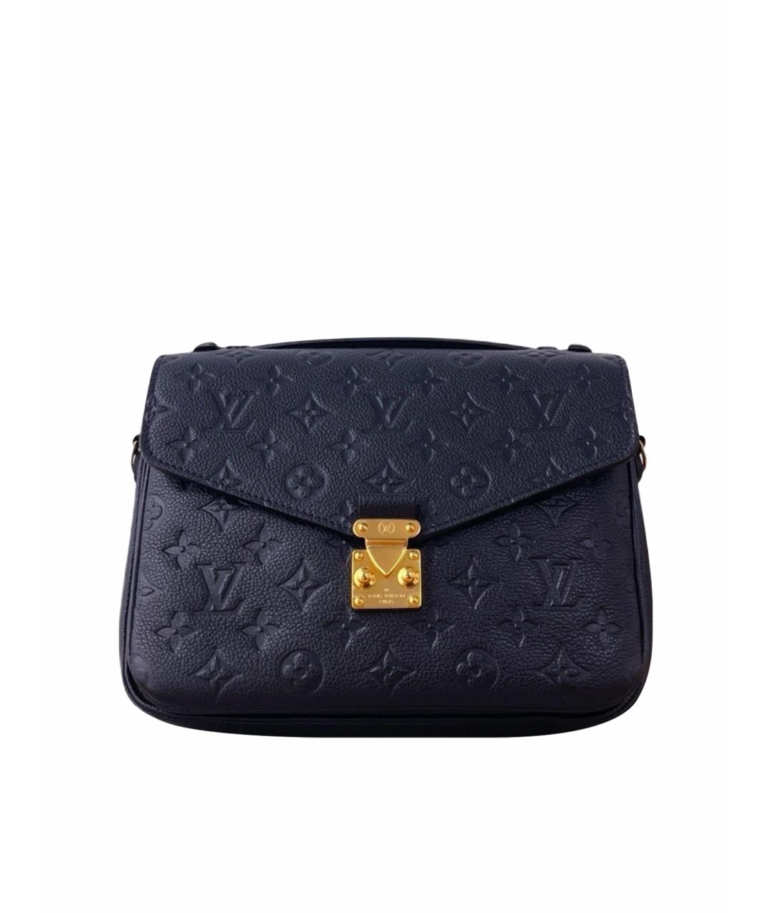 LOUIS VUITTON Черная кожаная сумка через плечо, фото 1