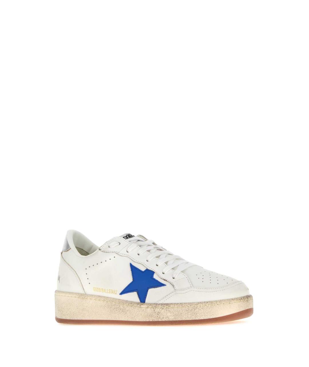 GOLDEN GOOSE DELUXE BRAND Белые кожаные низкие кроссовки / кеды, фото 2