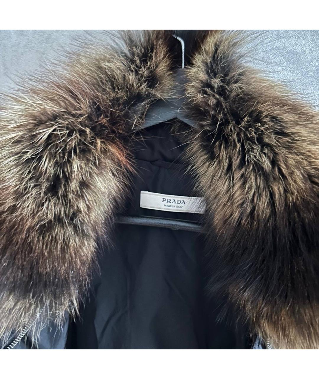 PRADA Черная полиамидовая куртка, фото 6
