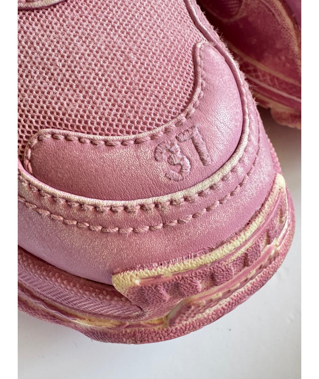 BALENCIAGA Розовые кроссовки, фото 4