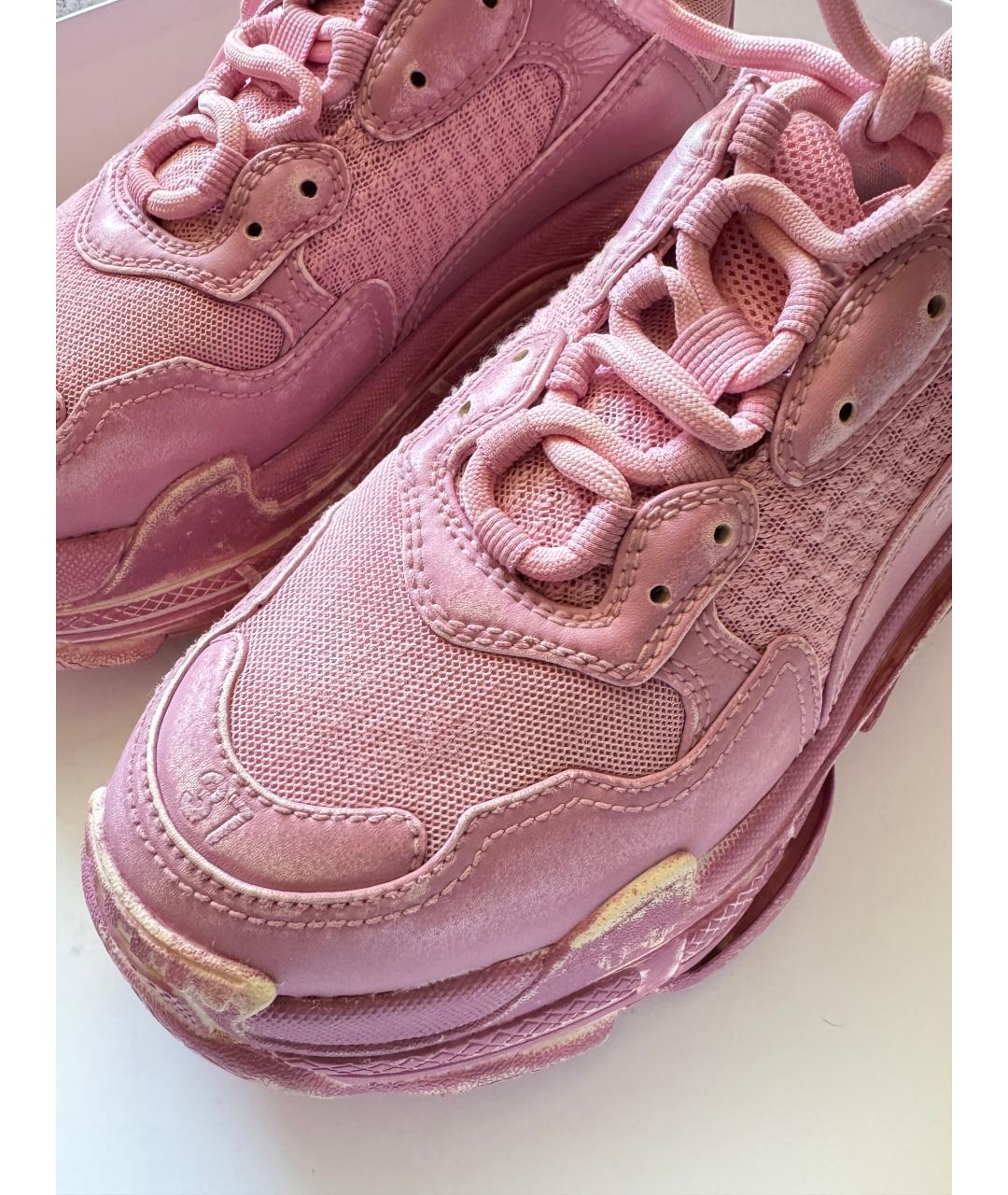 BALENCIAGA Розовые кроссовки, фото 9