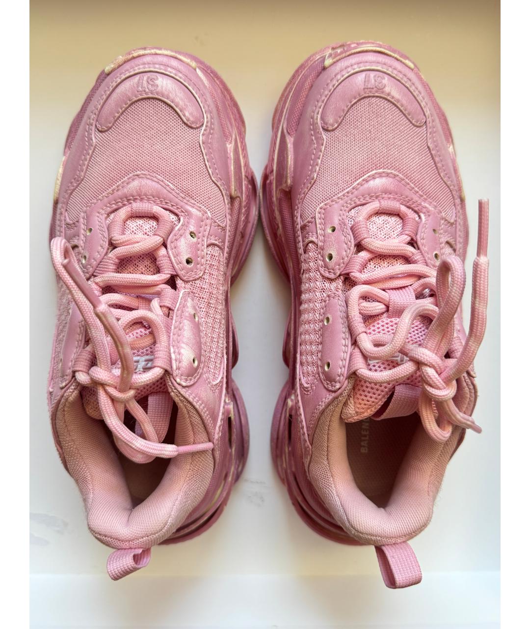 BALENCIAGA Розовые кроссовки, фото 3