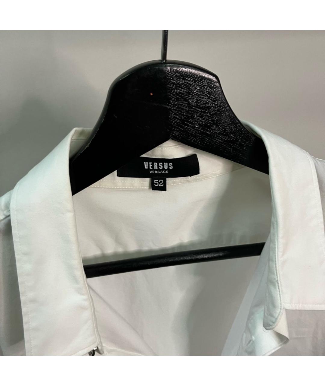VERSUS VERSACE Белая хлопковая классическая рубашка, фото 7