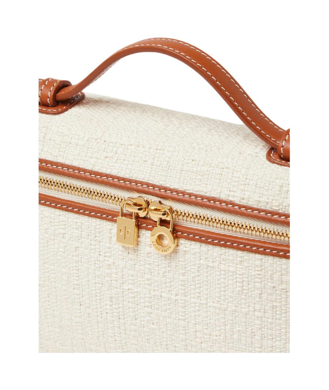 LORO PIANA Бежевая сумка с короткими ручками, фото 4