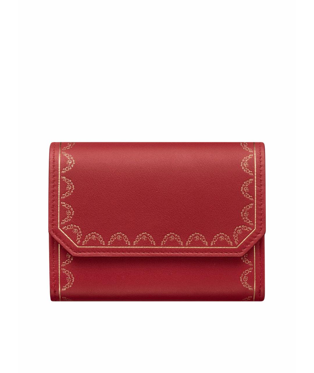 CARTIER Красный кожаный кошелек, фото 1