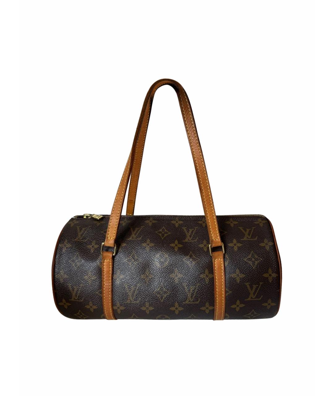 LOUIS VUITTON Коричневая сумка с короткими ручками из искусственной кожи, фото 1