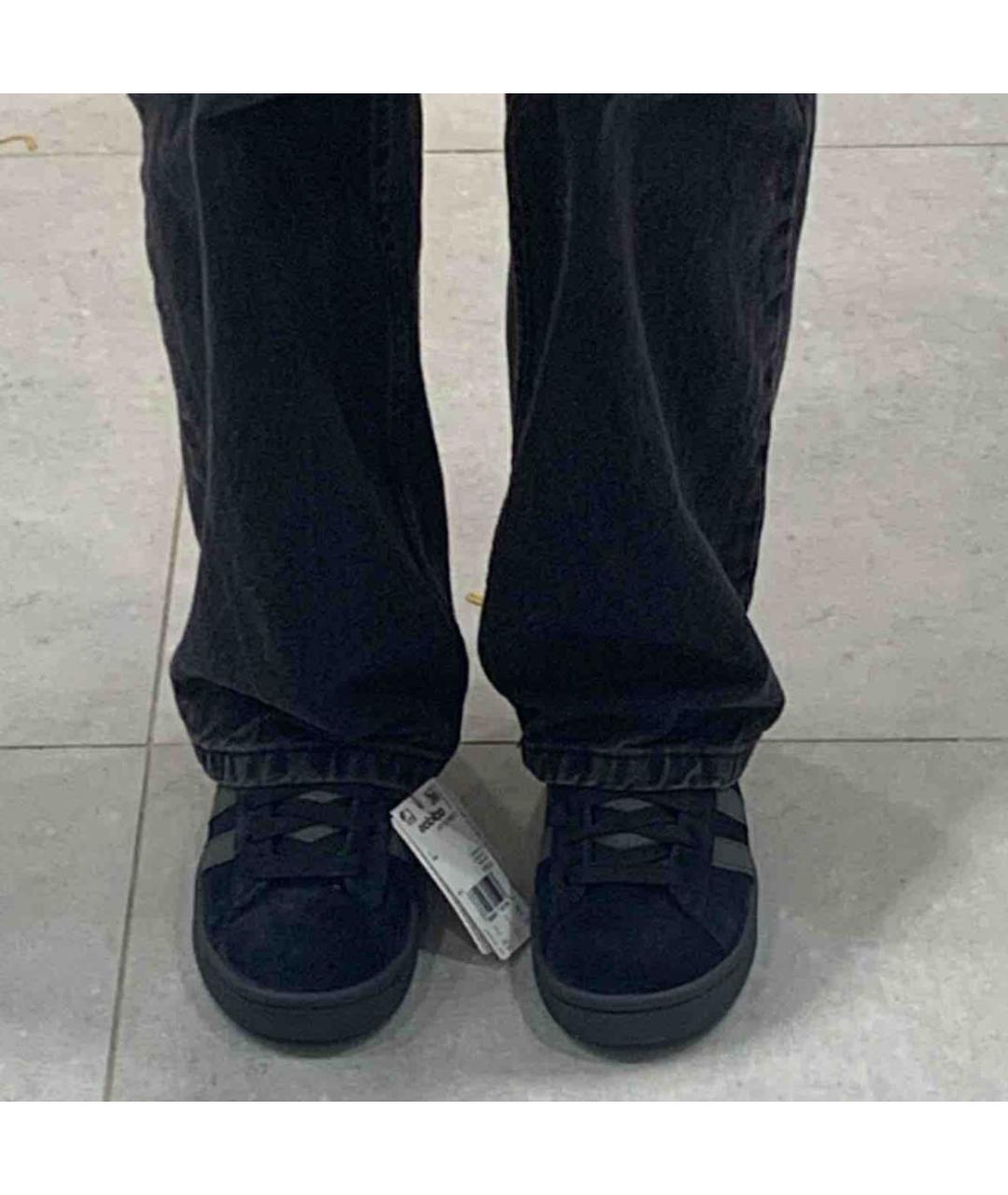 ADIDAS Черные замшевые кроссовки, фото 8