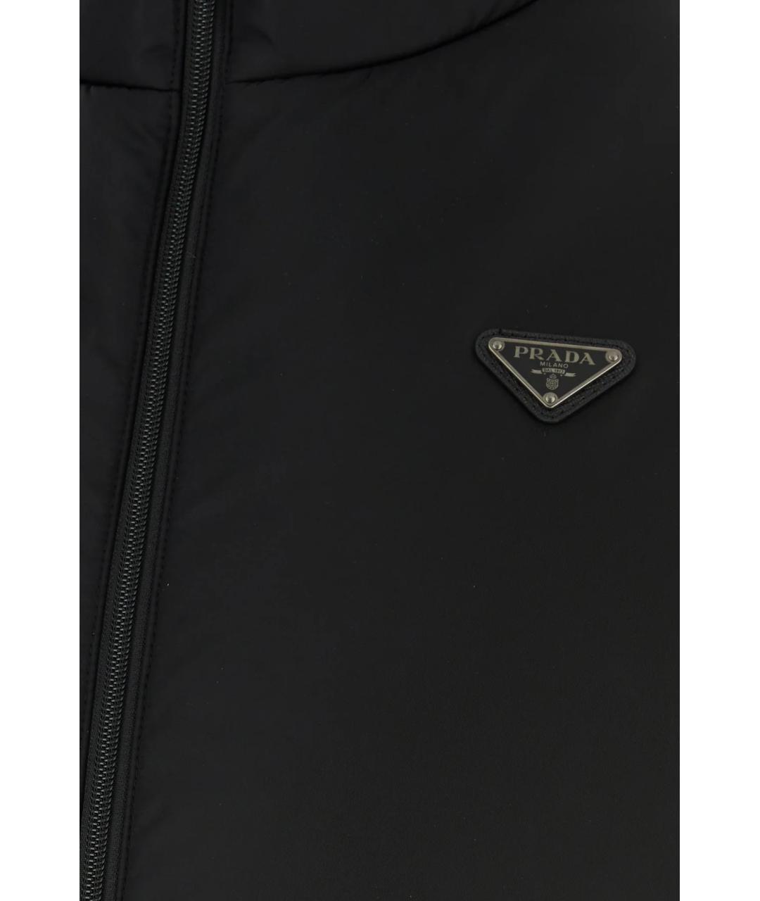 PRADA Черная полиэстеровая куртка, фото 3