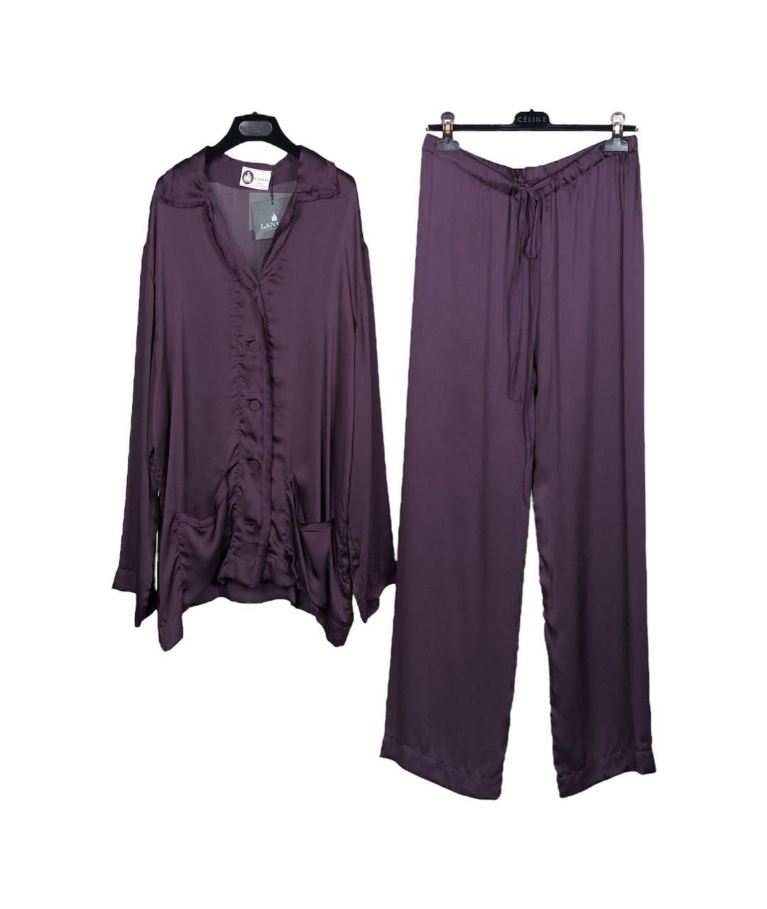 LANVIN Фиолетовая пижамы и сорочки, фото 9