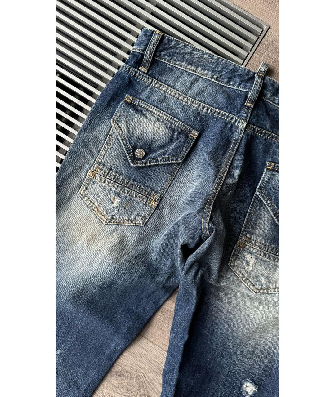 DSQUARED2 Синие хлопковые джинсы скинни, фото 7