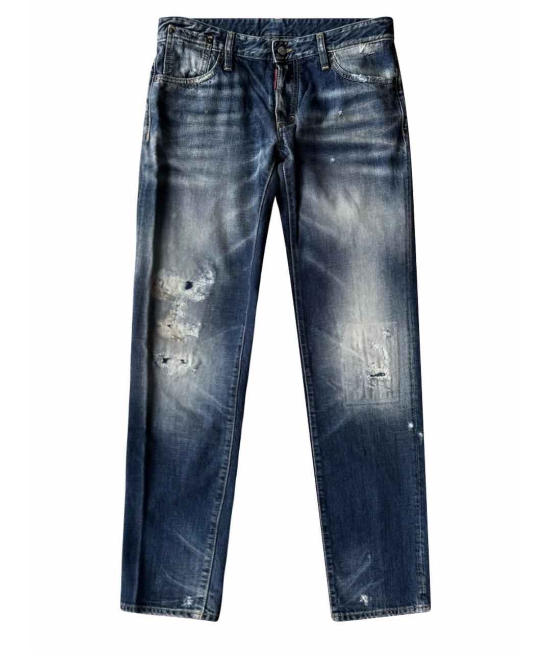 DSQUARED2 Синие хлопковые джинсы скинни, фото 1