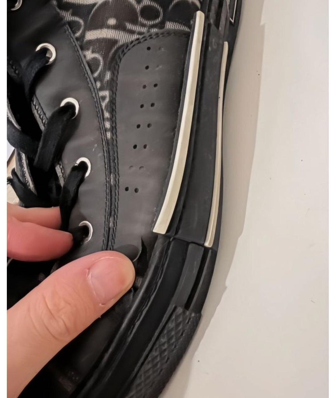 CHRISTIAN DIOR Черные высокие кроссовки / кеды, фото 7