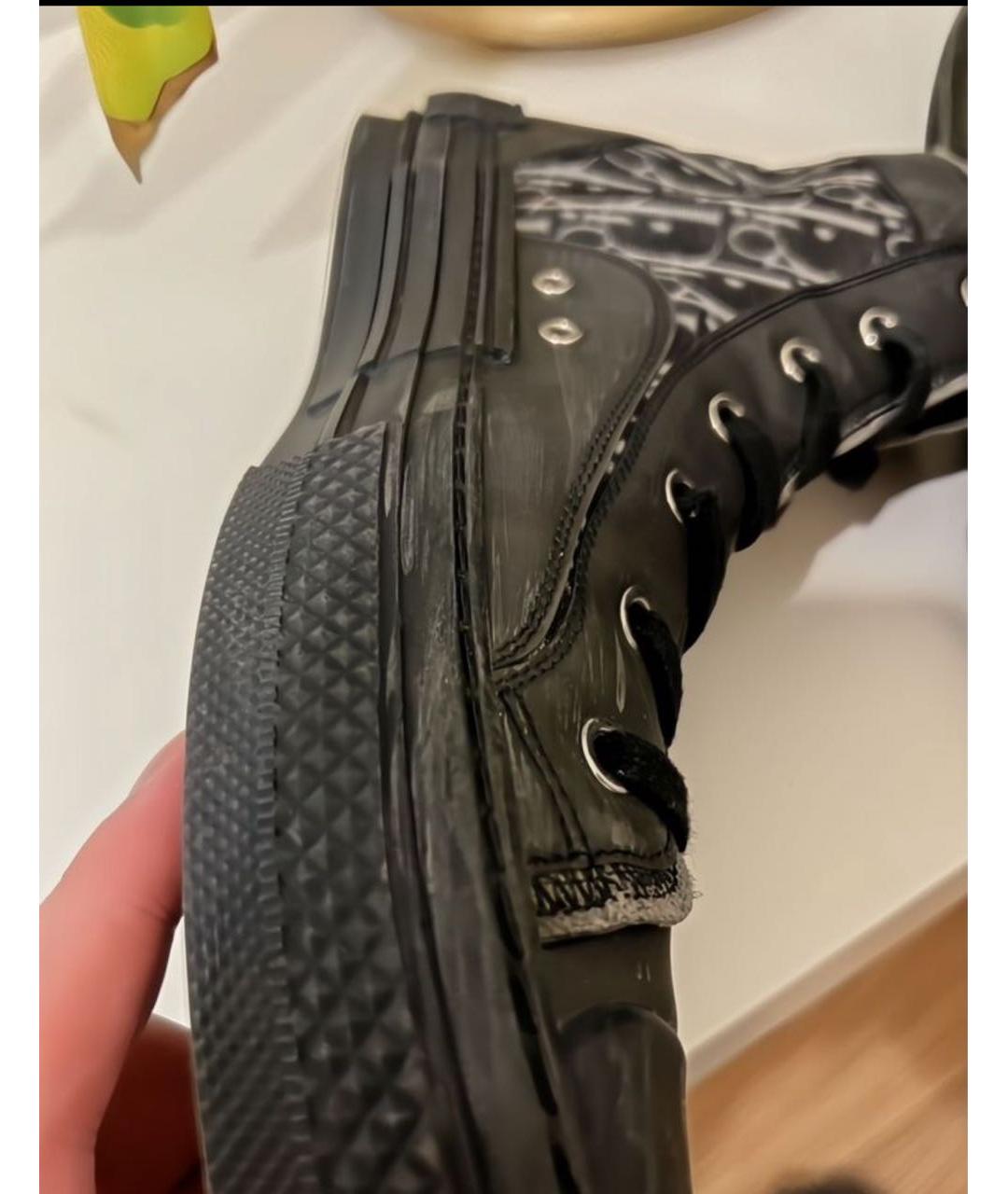 CHRISTIAN DIOR Черные высокие кроссовки / кеды, фото 6