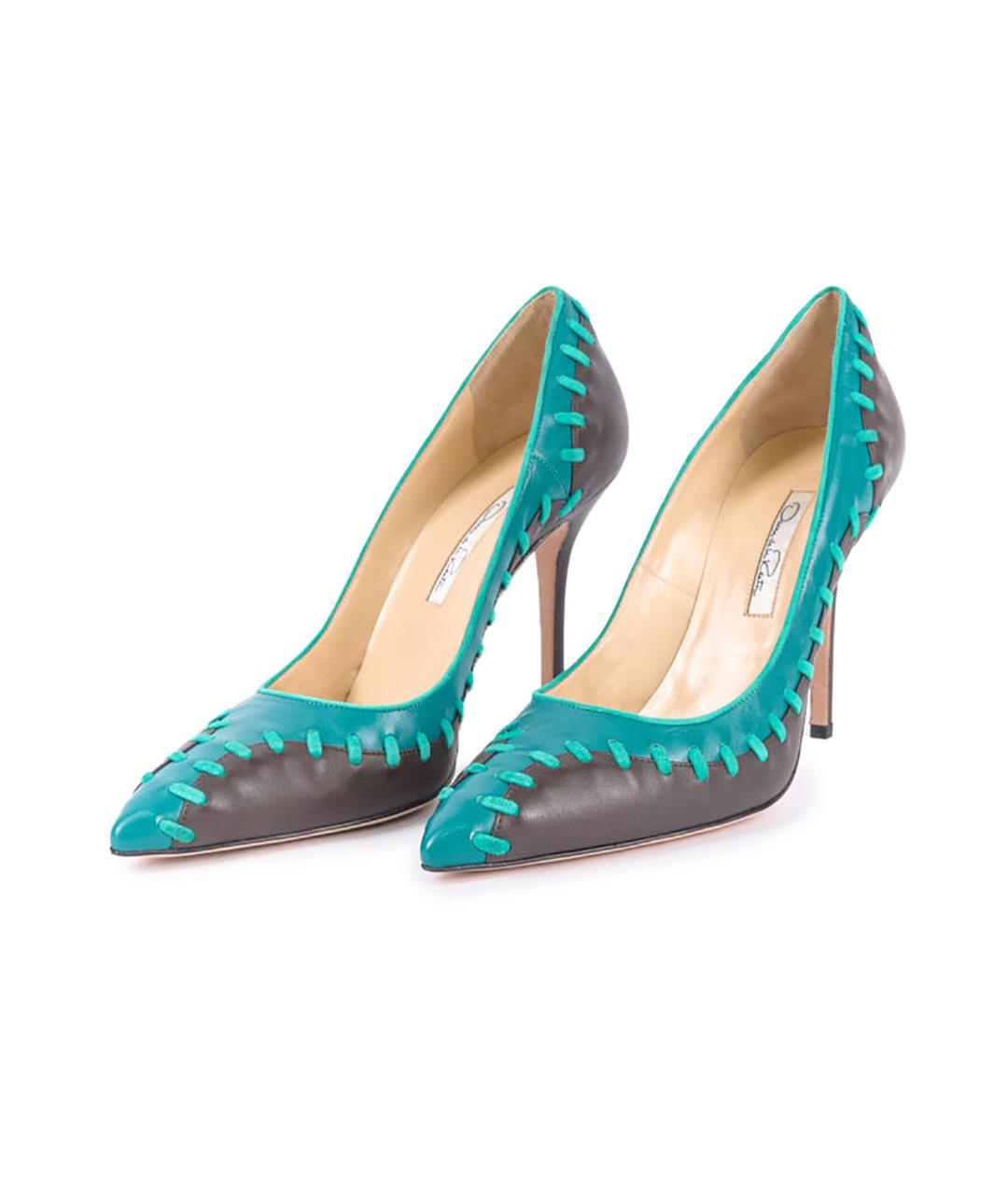 OSCAR DE LA RENTA Мульти кожаные туфли, фото 2
