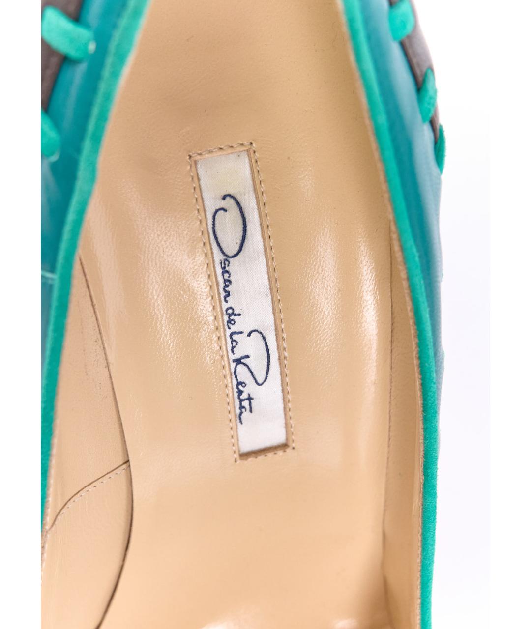 OSCAR DE LA RENTA Мульти кожаные туфли, фото 5