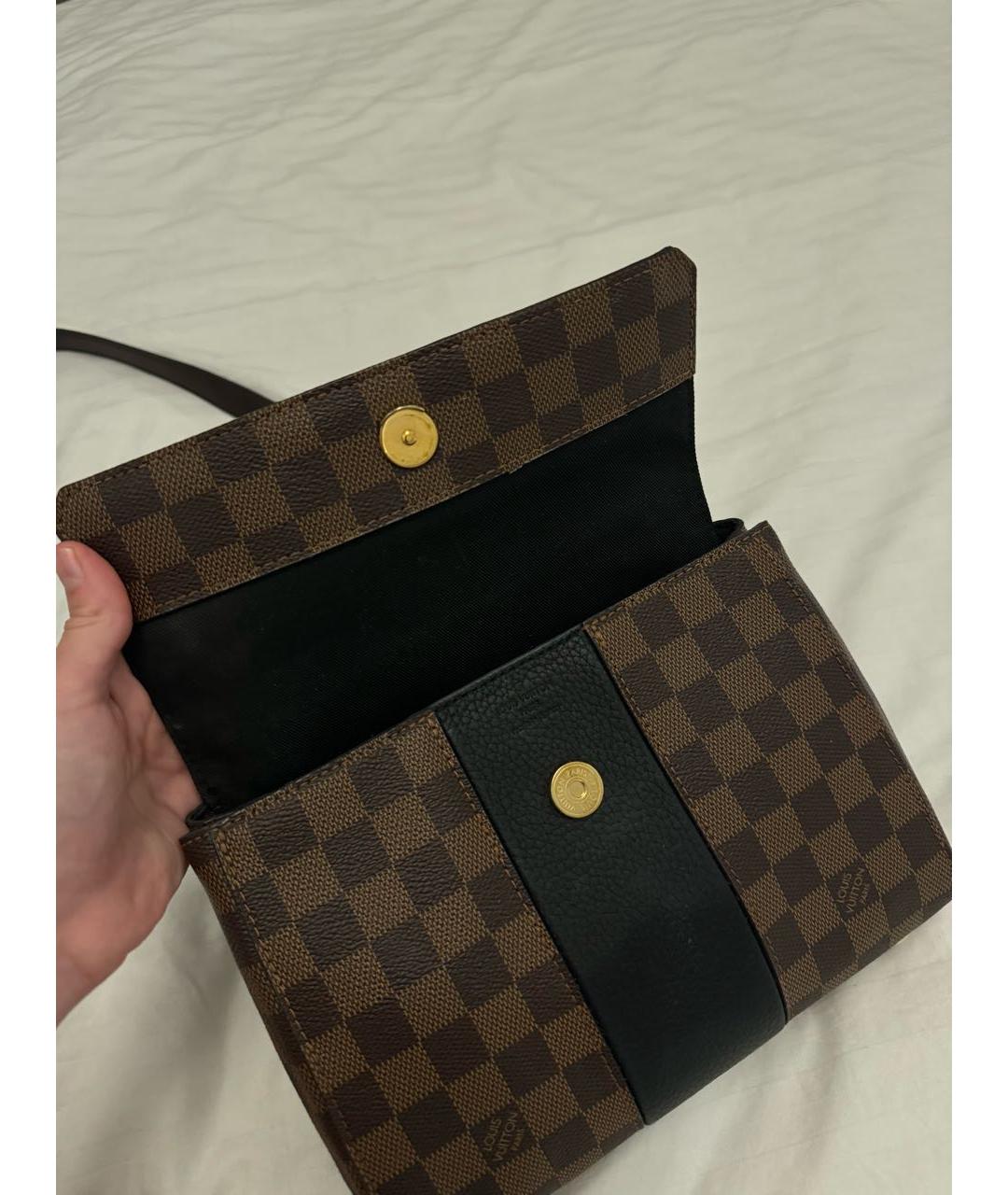 LOUIS VUITTON Коричневая сумка через плечо из канвы, фото 2