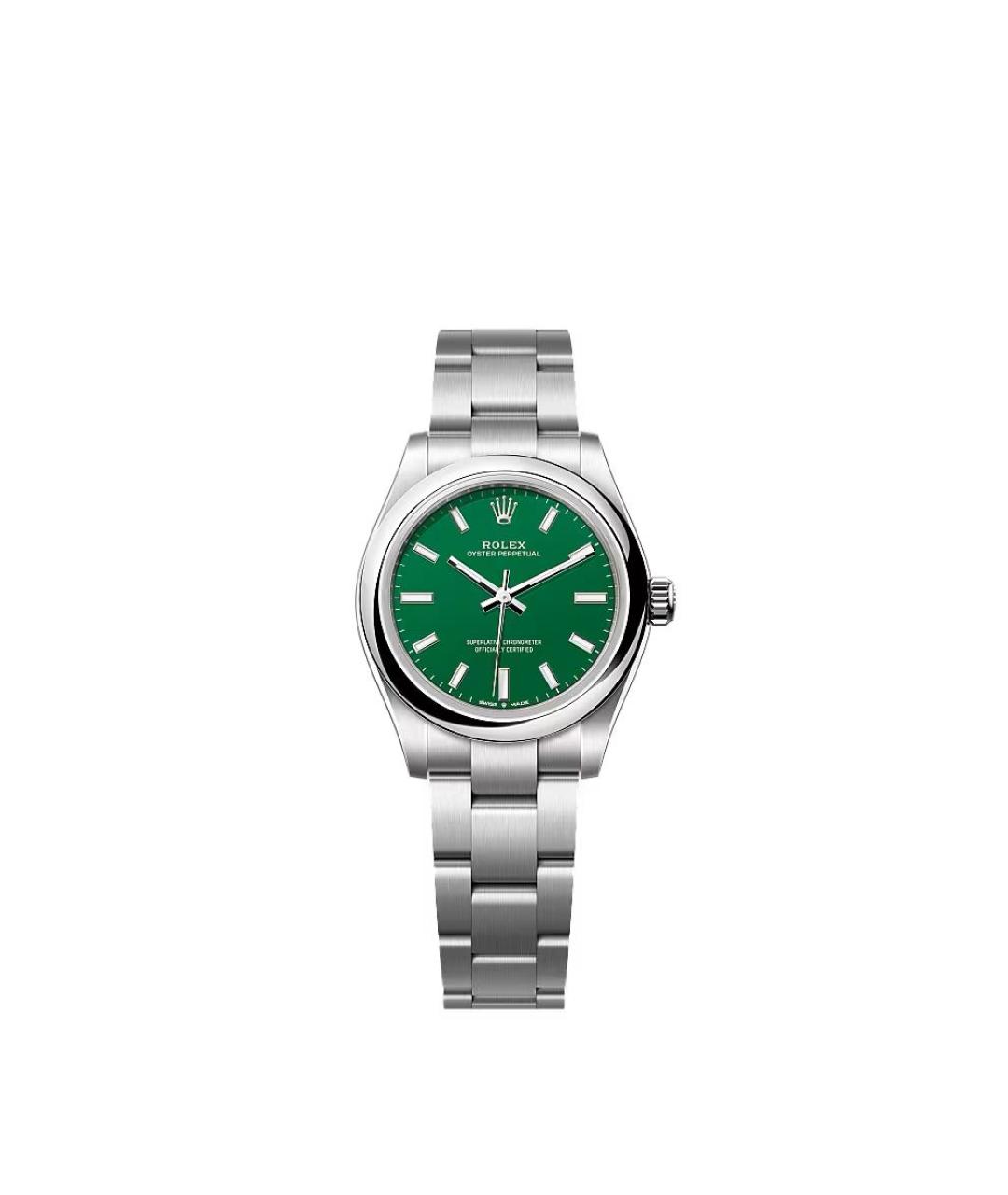 ROLEX Зеленые металлические часы, фото 1