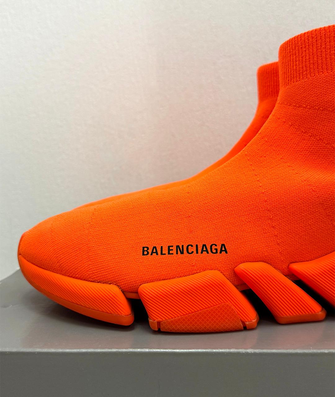 BALENCIAGA Оранжевое низкие кроссовки / кеды, фото 8