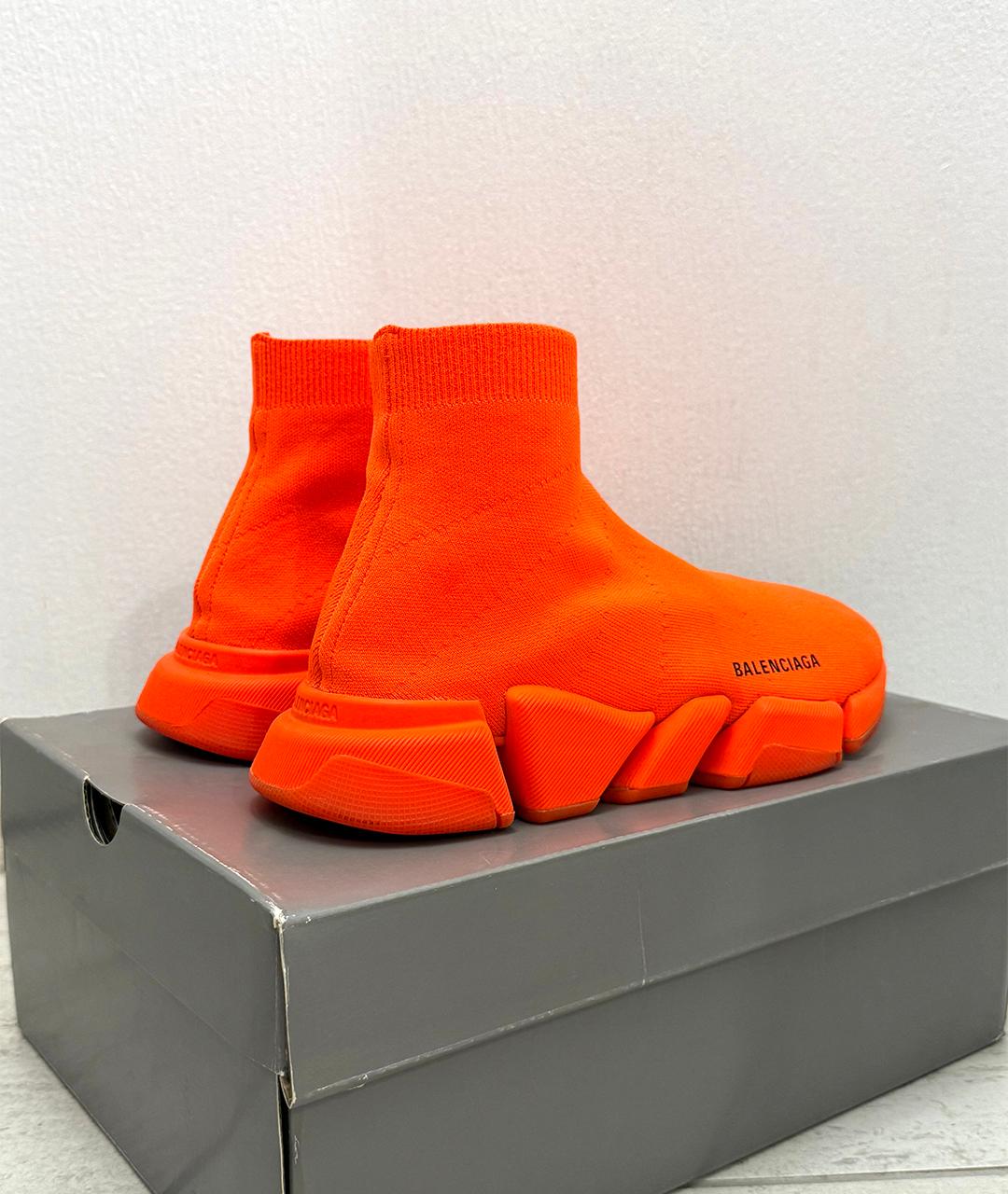 BALENCIAGA Оранжевое низкие кроссовки / кеды, фото 6
