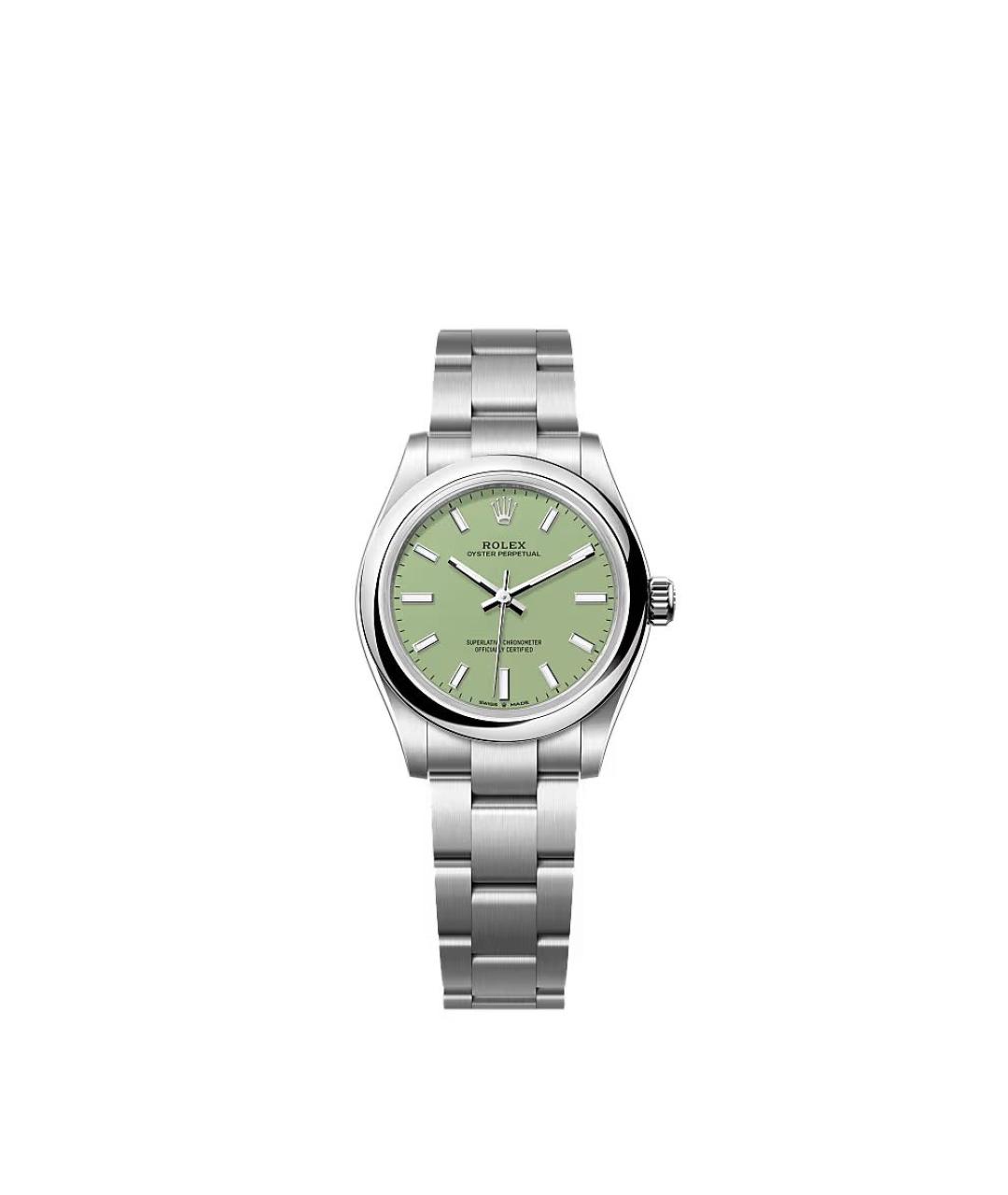 ROLEX Зеленые металлические часы, фото 1