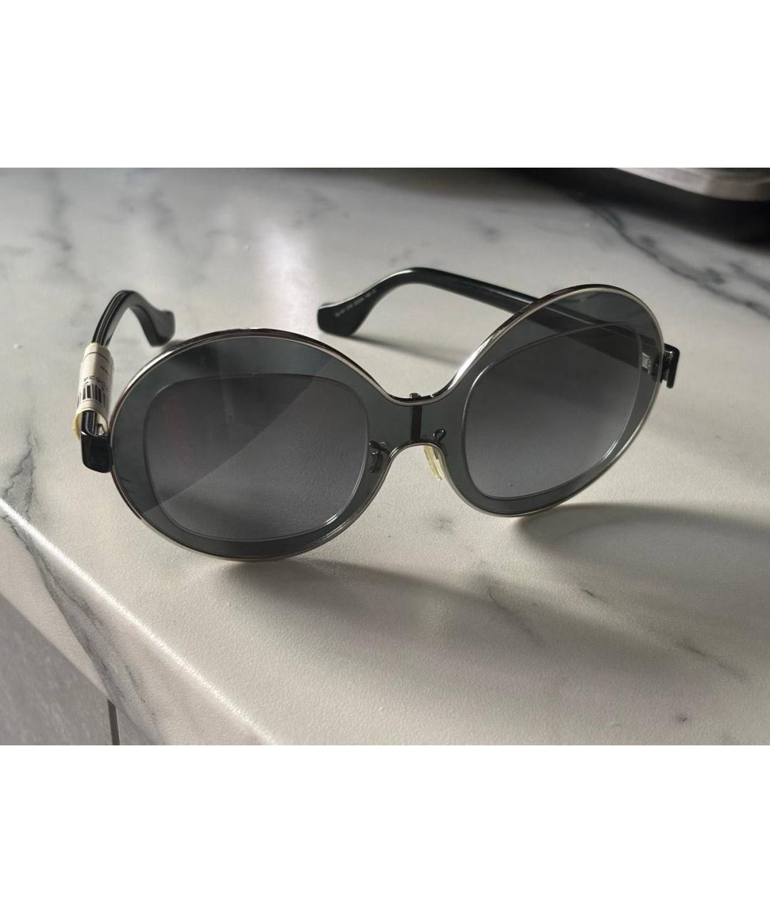 BALENCIAGA Черные пластиковые солнцезащитные очки, фото 5