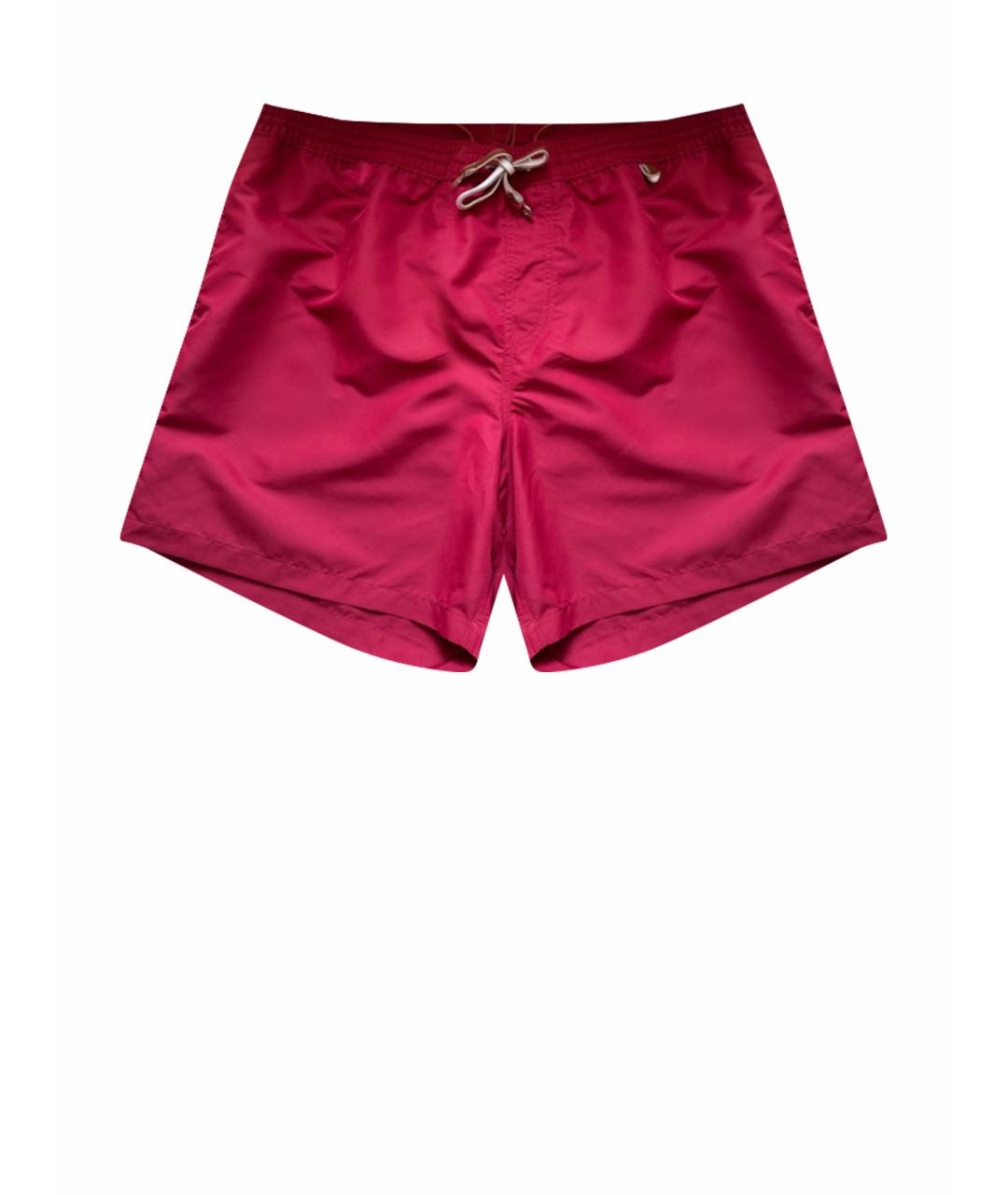 LORO PIANA Красные полиэстеровые шорты, фото 1